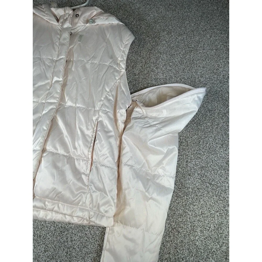 Nike Puffer Jacket Vest Size 16/18 XL Youth‎ Pink Removable Sleeves